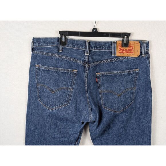 Levi's 501xx Original Fit Jeans Button Fly Blue Men's Size 40x32 - Picture 8 of 16